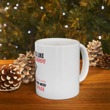 DistinctInk Glossy White Coffee / Tea Mug - Marriage is Like a Deck of Cards