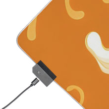 DistinctInk LED Gaming Mouse Pad with Ghost Skeleton Pumpkin Pattern Design for Halloween