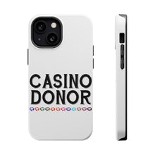 DistinctInk ToughCase for Apple iPhone, Compatible with MagSafe Charging - Casino Donor - Blackjack Gambling