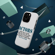 DistinctInk ToughCase for Apple iPhone, Compatible with MagSafe Charging - Actors Dream Train Study Work for Screen Time