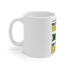 DistinctInk Glossy White Coffee / Tea Mug - Was Well Mannered Young Man Then Farmer