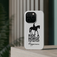 DistinctInk ToughCase for Apple iPhone, Compatible with MagSafe Charging - Ride A Horse for Instant Happiness