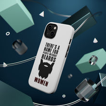 DistinctInk ToughCase for Apple iPhone, Compatible with MagSafe Charging - Name For People Without Beards: Women