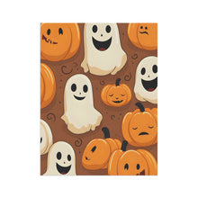 DistinctInk Garden & House Banner Flag with "Boo-ttifull Skeleton Cartoon Pattern Pumpkin" Design for Halloween