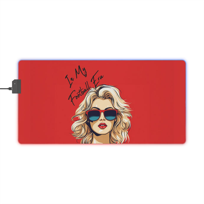 DistinctInk LED Gaming Mouse Pad with In My Football Era design