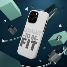 DistinctInk ToughCase for Apple iPhone, Compatible with MagSafe Charging - Commit To Be Fit