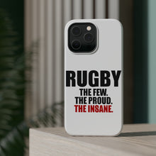 DistinctInk ToughCase for Apple iPhone, Compatible with MagSafe Charging - Rugby The Few The Proud the Insane