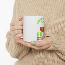 DistinctInk Glossy White Coffee / Tea Mug - I Grow My Own Food Tell Me Your Superpower