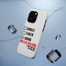 DistinctInk ToughCase for Apple iPhone, Compatible with MagSafe Charging - Single Taken Going Roller Skating