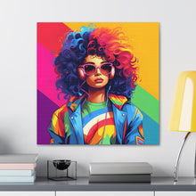 DistinctInk Canvas Wall Art with Living a Full Life for LGBTQ+ Pride