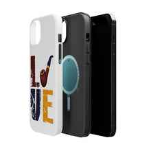 DistinctInk ToughCase for Apple iPhone, Compatible with MagSafe Charging - Love Pipe Smoking