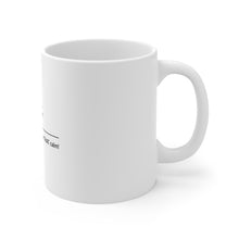 DistinctInk Glossy White Coffee / Tea Mug - Keep Calm and…. Flatline