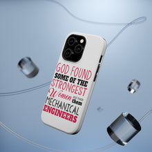 DistinctInk ToughCase for Apple iPhone, Compatible with MagSafe Charging - Strongest Women are Mechanical Engineers