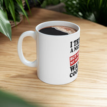 DistinctInk Glossy White Coffee / Tea Mug - Try to Be Nice Person Mouth Doesn't Cooperate