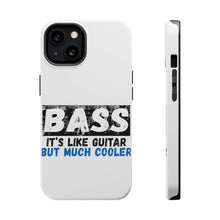 DistinctInk ToughCase for Apple iPhone, Compatible with MagSafe Charging - Bass - It's Like Guitar But Much Cooler