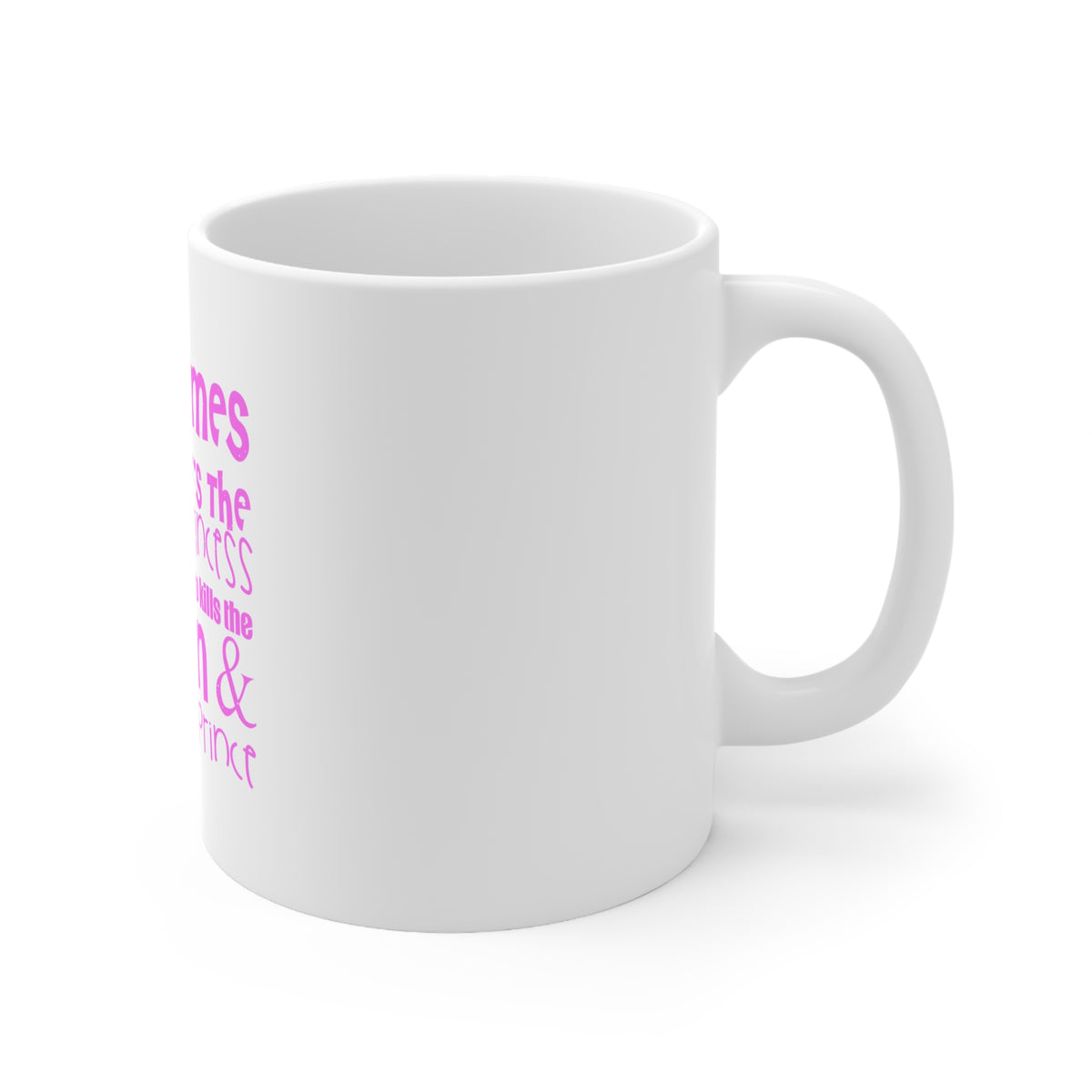 Glossy White Coffee / Tea Mug - Sometimes It's the Princess Who Kills the Dragon, view 3