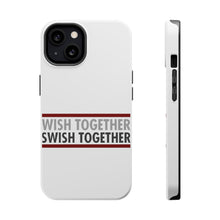 DistinctInk ToughCase for Apple iPhone, Compatible with MagSafe Charging - Wish Together Swish Together Basketball