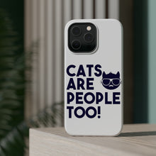 DistinctInk ToughCase for Apple iPhone, Compatible with MagSafe Charging - Cats Are People Too