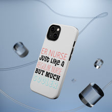 DistinctInk ToughCase for Apple iPhone, Compatible with MagSafe Charging - ER Nurse Just Like Regular But Cooler
