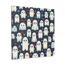 DistinctInk Canvas Wall Art with Skelephants and Ghostly Ghouls for Halloween
