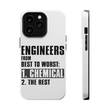 DistinctInk ToughCase for Apple iPhone, Compatible with MagSafe Charging - Chemical Engineers are the Best