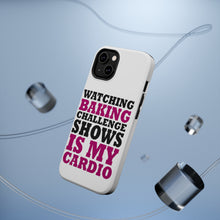 DistinctInk ToughCase for Apple iPhone, Compatible with MagSafe Charging - Watching Baking Shows is My Cardio