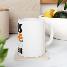DistinctInk Glossy White Coffee / Tea Mug - This Chef is a Whisk Taker