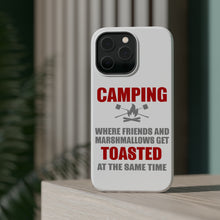 DistinctInk ToughCase for Apple iPhone, Compatible with MagSafe Charging - Camping - Friends & Marshmallows Get Toasted