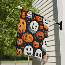 DistinctInk Garden & House Banner Flag with Spooky Halloween Night Design for Halloween