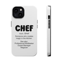 DistinctInk ToughCase for Apple iPhone, Compatible with MagSafe Charging - Chef Definition - Magic in the Kitchen