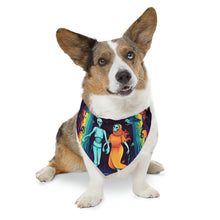 DistinctInk Adjustable Pet Banana Collar with The Enduring Beauty of Writing Design for Halloween LGBTQ+ Pride
