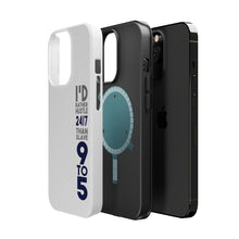 DistinctInk ToughCase for Apple iPhone, Compatible with MagSafe Charging - Rather Hustle 24/7 Than Slave 9 to 5