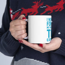 DistinctInk Glossy White Coffee / Tea Mug - I Won't Cry For You My Mascara's Too Expensive