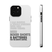DistinctInk ToughCase for Apple iPhone, Compatible with MagSafe Charging - Can Survive with Only Beer Boxers Batteries