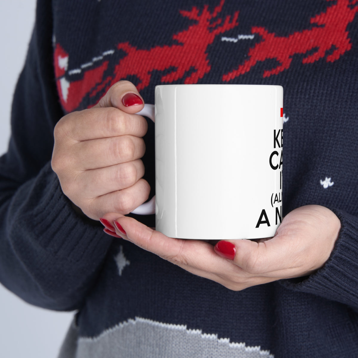 Glossy White Coffee / Tea Mug - Keep Calm I'm Almost a Nurse, view 11