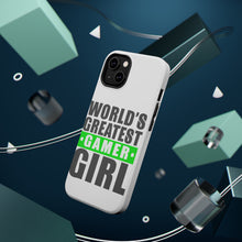 DistinctInk ToughCase for Apple iPhone, Compatible with MagSafe Charging - World's Greatest Gamer Girl Video Games