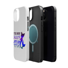 DistinctInk ToughCase for Apple iPhone, Compatible with MagSafe Charging - I'm Done Adulting Let's Be Mermaids