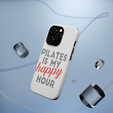 DistinctInk ToughCase for Apple iPhone, Compatible with MagSafe Charging - Pilates is My Happy Hour