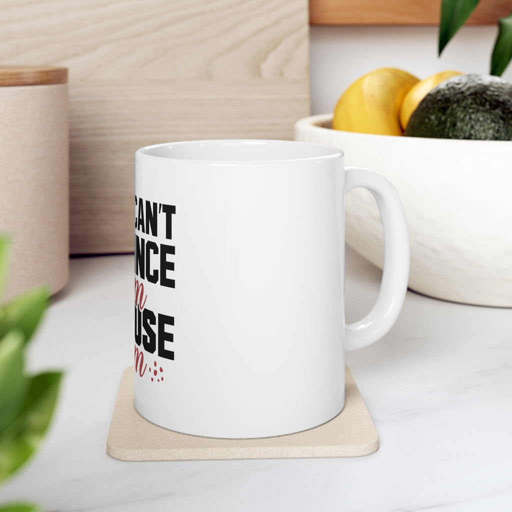 Glossy White Coffee / Tea Mug - If You Can't Convince Them Confuse Them, view 2
