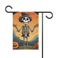 DistinctInk Garden & House Banner / Flag with Skelefun Halloween Design for Halloween