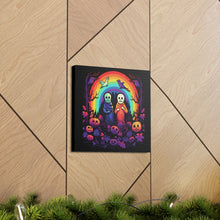 DistinctInk Canvas Wall Art with Living Life to the Fullest for Halloween LGBTQ+ Pride