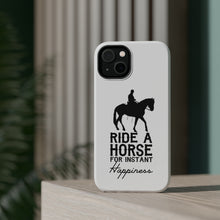 DistinctInk ToughCase for Apple iPhone, Compatible with MagSafe Charging - Ride A Horse for Instant Happiness