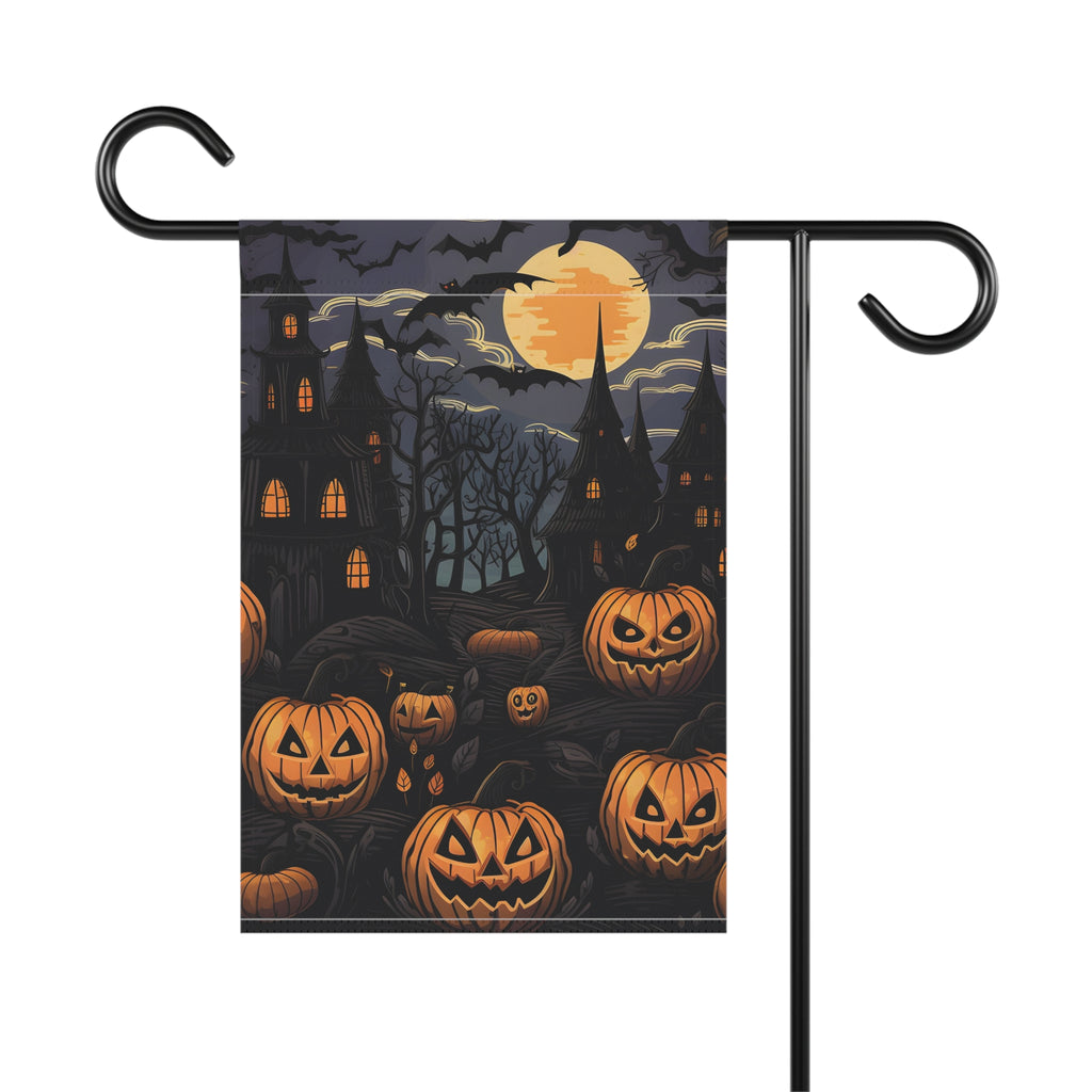 Garden & House Banner Flag with Spooky All Hallows' Eve Design for Halloween, view 3