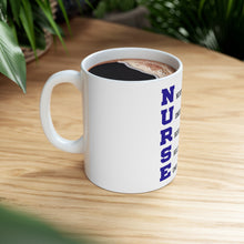 DistinctInk Glossy White Coffee / Tea Mug - Nurse Never Gives Up