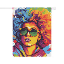 DistinctInk Garden & House Banner Flag with A World of Words Design for LGBTQ+ Pride
