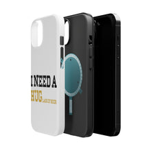 DistinctInk ToughCase for Apple iPhone, Compatible with MagSafe Charging - I Need a HUGlass of Beer