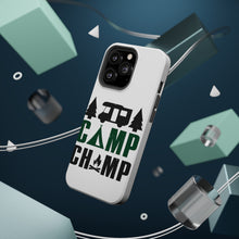 DistinctInk ToughCase for Apple iPhone, Compatible with MagSafe Charging - Camp Champ - Camping Fire