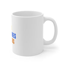 DistinctInk Glossy White Coffee / Tea Mug - Eat Beer Drink Bikes Ride Tacos