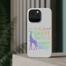 DistinctInk ToughCase for Apple iPhone, Compatible with MagSafe Charging - Just a Giraffe Trapped in a Human Body