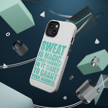 DistinctInk ToughCase for Apple iPhone, Compatible with MagSafe Charging - Sweat is Magic Cover Yourself Daily Grand Wishes